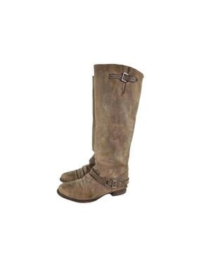 Steve Madden Boots Womens Roady Tall Riding Boot US 9 Knee High Back Zip Boots